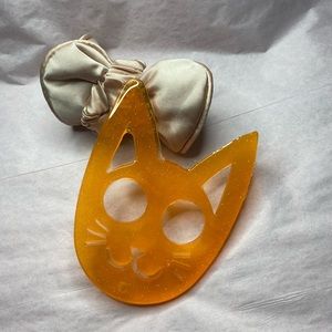 Orange Kitty Keychain
